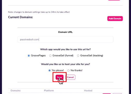 adding custom domains to groovefunnels and groovepages