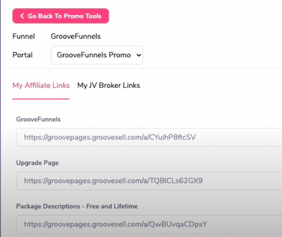groovefunnels affiliate promotion pages
